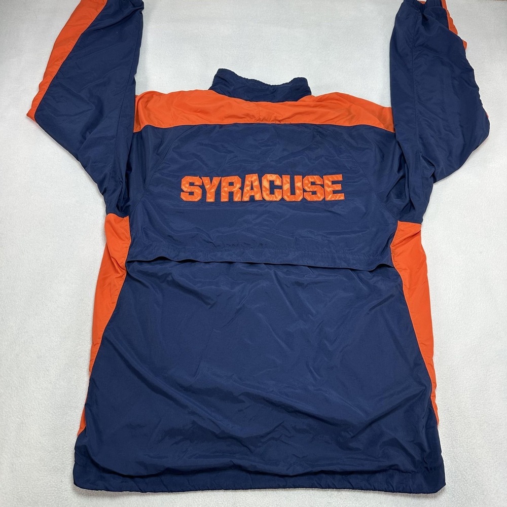 Vintage Syracuse Windbreaker Jacket Mens Medium Blue Orange NCAA Nike USA 90s - Picture 8 of 12